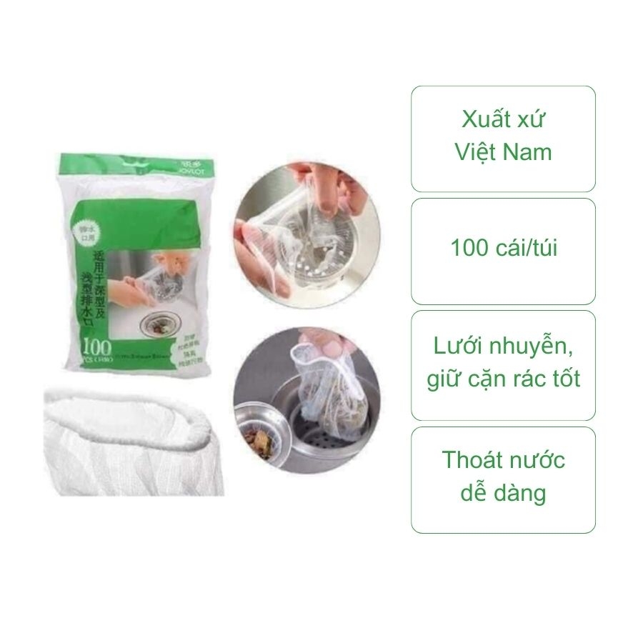 Túi lọc rác (set 100 cái)