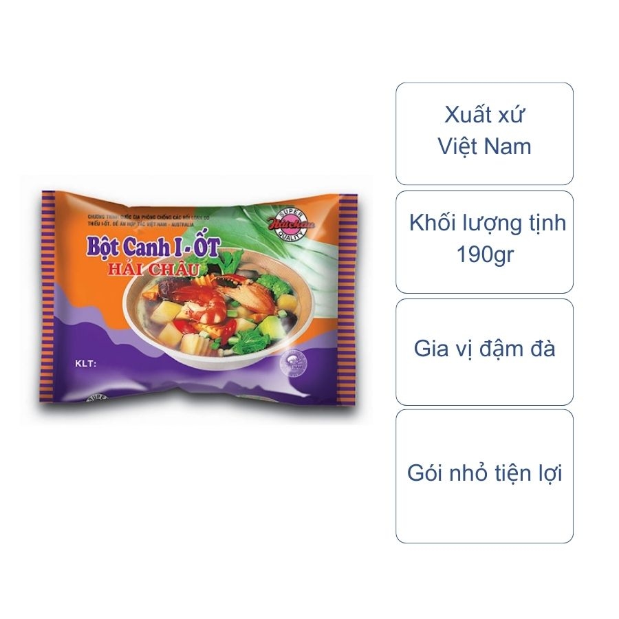 Bột canh i-ốt Hải Châu (gói 190gr)