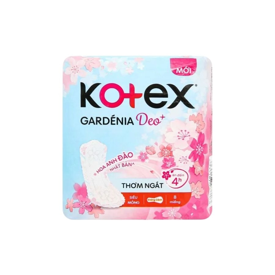 Băng vệ sinh Kotex hoa anh đào siêu mỏng không cánh 23cm (gói 8 Miếng )