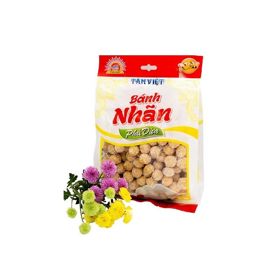 Bánh nhãn phủ dừa Tân Việt (túi 160Gr)