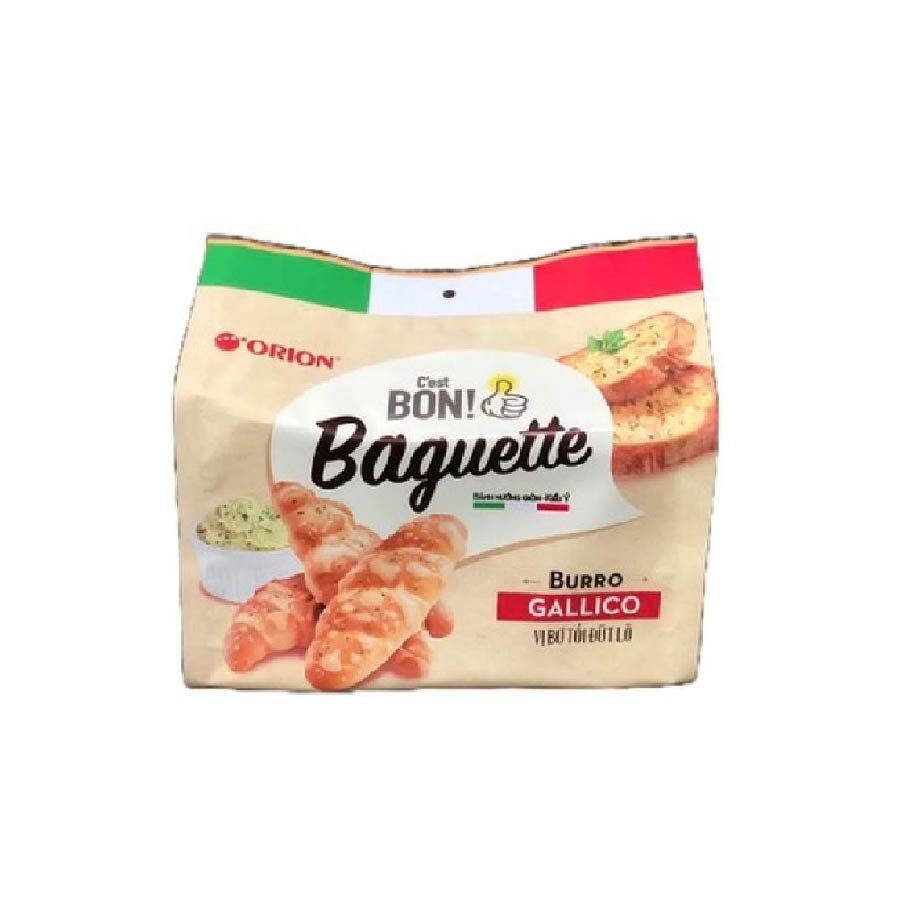 Bánh nướng giòn kiểu Ý C'est Bon Baguette vị bơ tỏi đút lò (túi 5 gói)