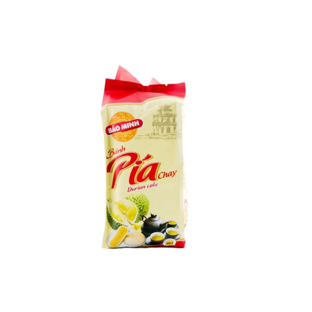 Bánh pía chay đậu xanh sầu riêng Bảo Minh (gói 300Gr)