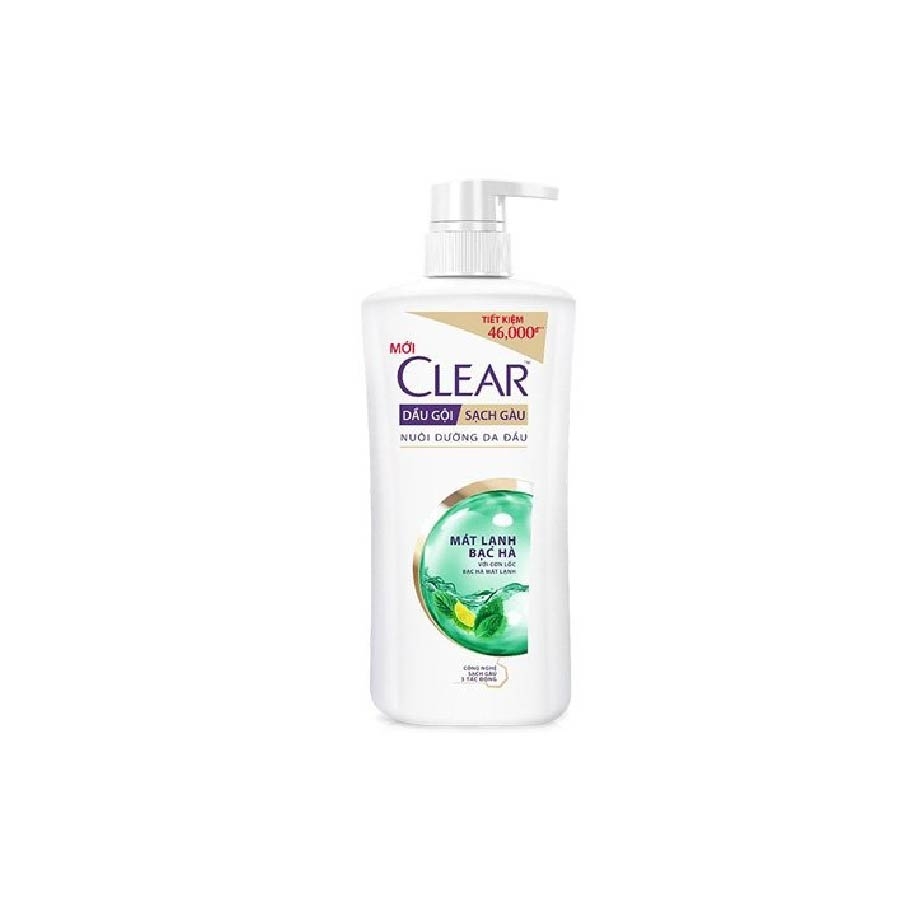 Dầu gội Clear mát lạnh bạc hà (chai 630Gr)