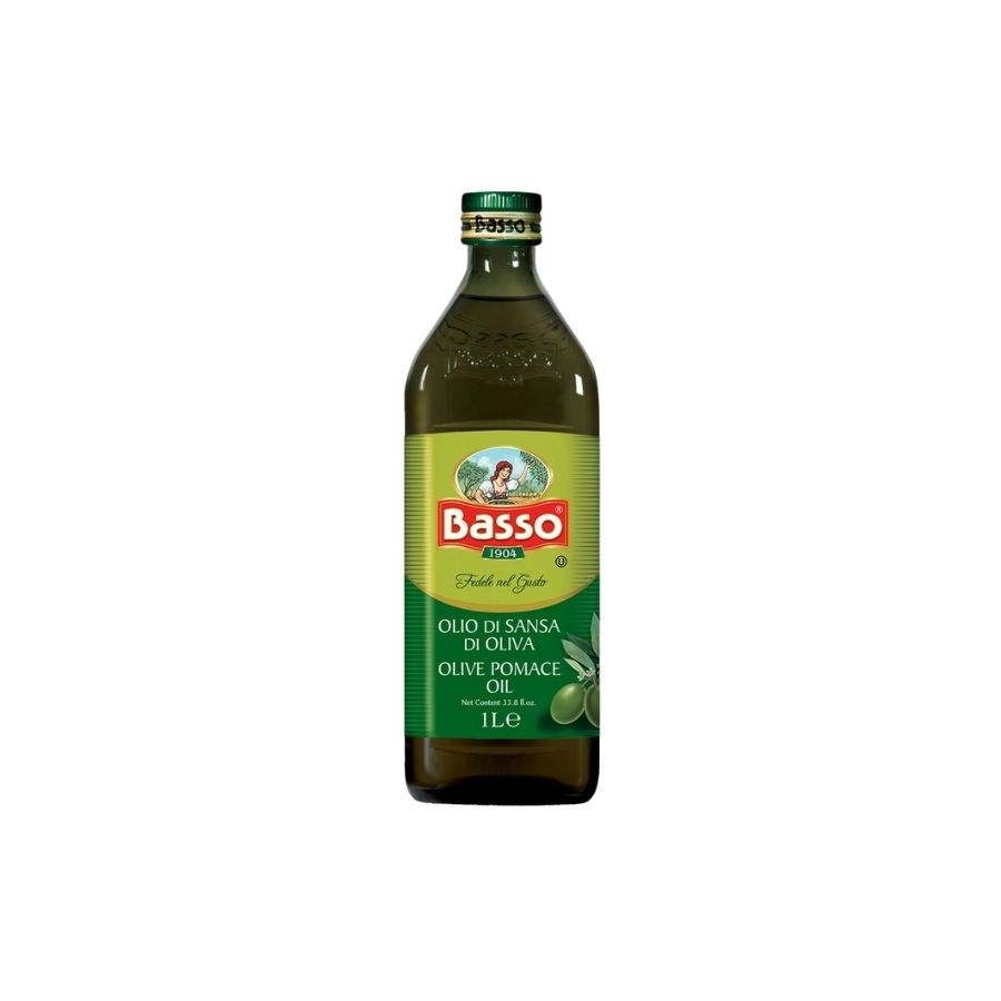 Dầu oliu nguyên chất Basso nhập khẩu Ý (chai 1 lít)