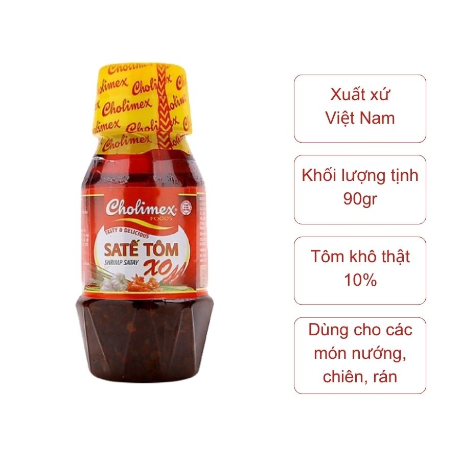 Sate tôm Cholimex (chai 90gr)