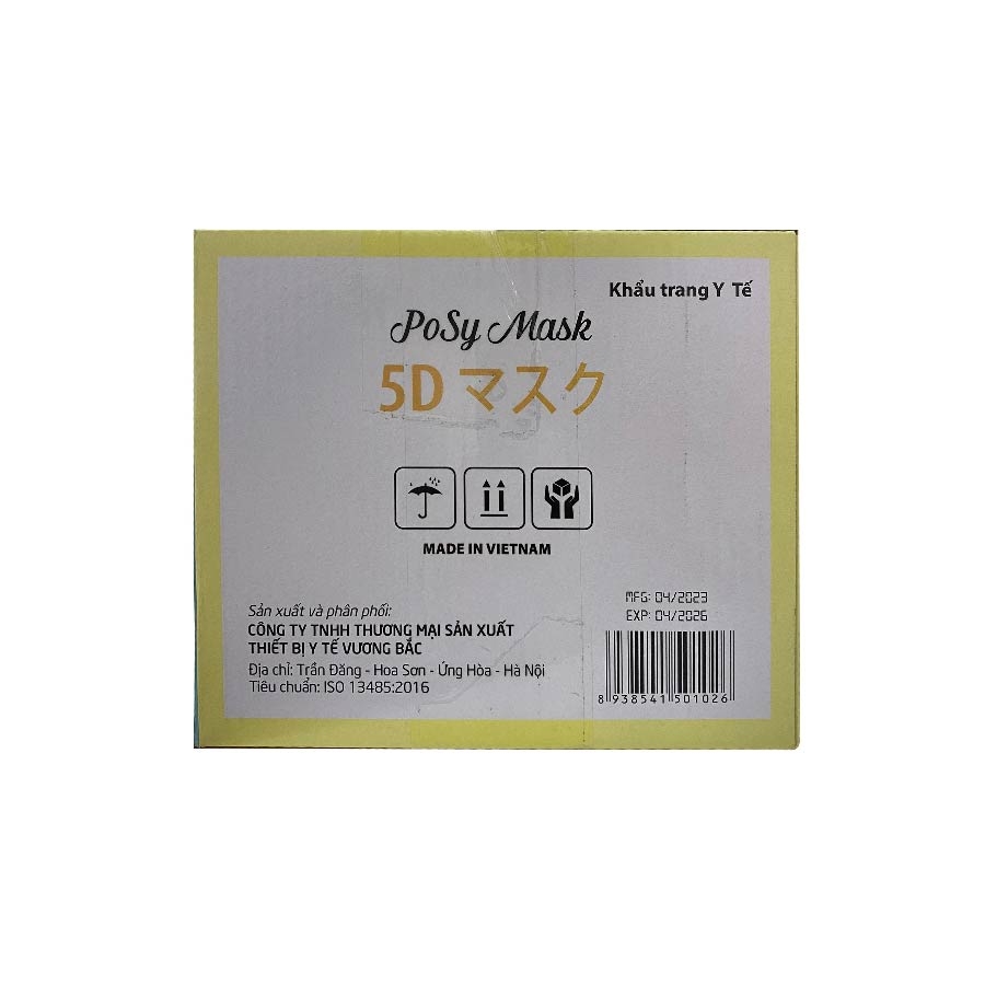 Khẩu trang 5D Posy Mask (hộp 100 chiếc)