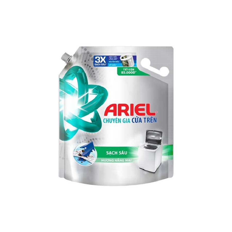 Nước giặt Ariel sạch sâu hương nắng mai (túi 3,5Kg)