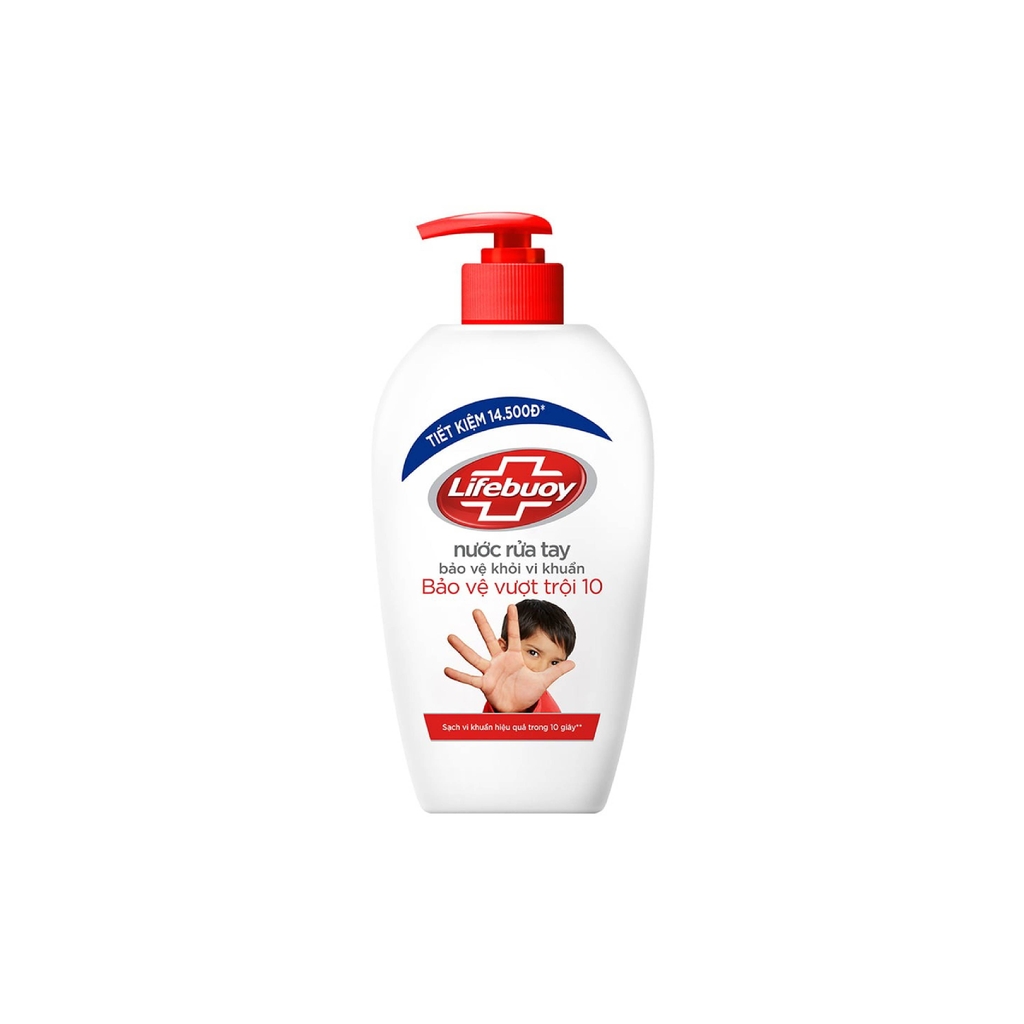 Nước rửa tay Lifebuoy bạc bảo vệ (chai 450gr)