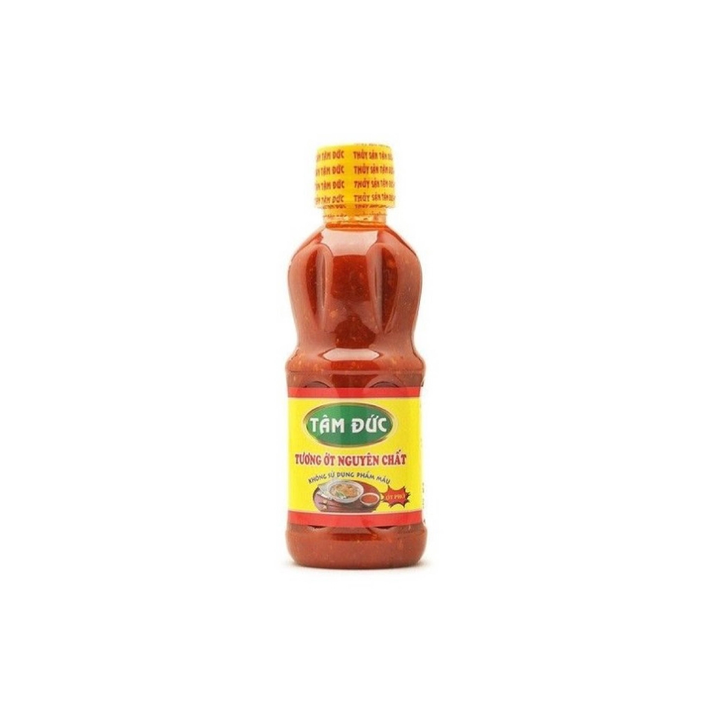 Tương ớt nguyên chất - ớt phở Tâm Đức (chai 250Ml)