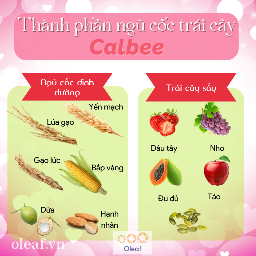 Ngũ Cốc Trái Cây Calbee Nhật Bản [Tặng Thêm 50g] 800G Ăn Kiêng Giảm Cân, Sữa Chua Dinh Dưỡng Ăn Sáng OLEAF - Ngũ Cốc Sấy