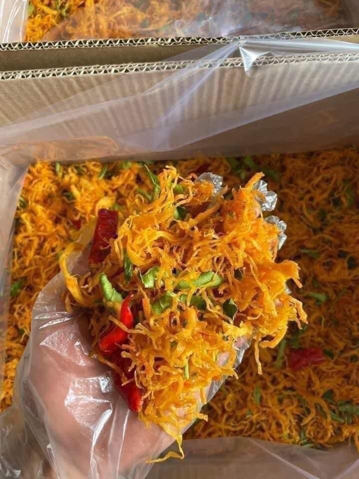Khô Gà Lá Chanh Tỏi Ớt Sạch 1Kg, Thơm Ngon Đặc Biệt Loại 1