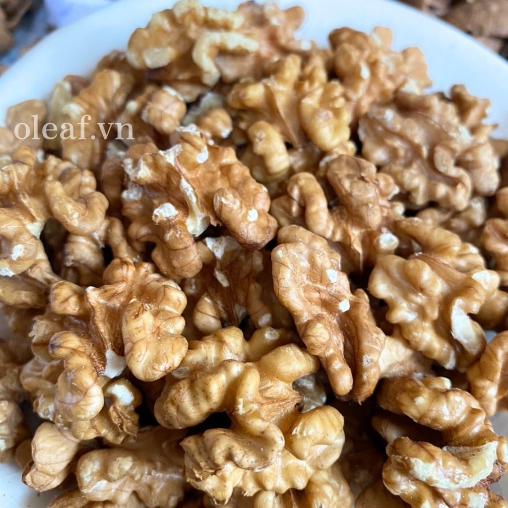 Nhân Và Quả Óc Chó Vàng - OLEAF Nhập Khẩu Chính Ngạch Từ Chile, Hạt Dinh Dưỡng Dành Cho Bà Bầu, Ăn Kiêng, Giảm Cân