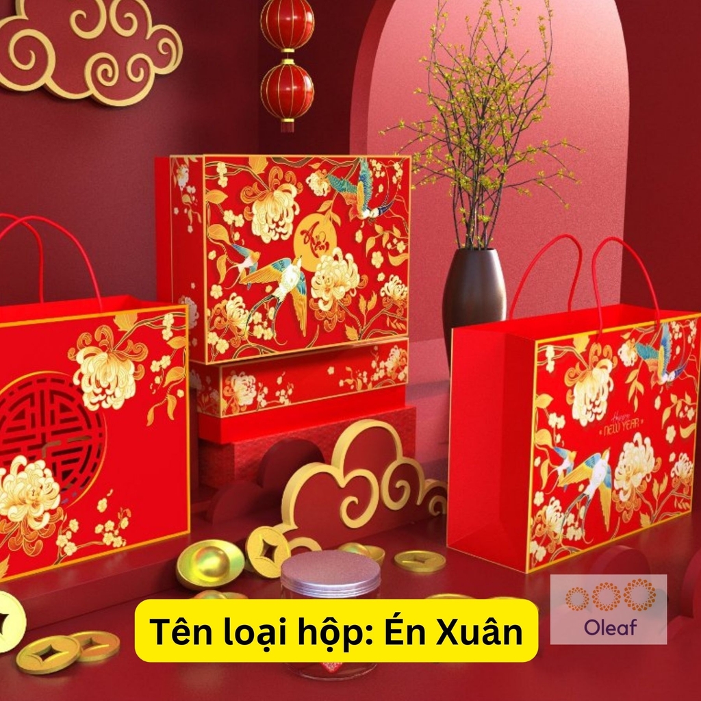 Combo Hạt Dinh Dưỡng Mix Hộp Quà Tết Cao Cấp Sang Trọng - Hộp Lớn 500gx3- Món Quà Ý Nghĩa Cho Sức Khỏe An Khang