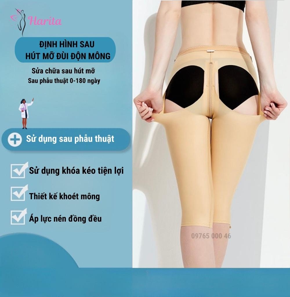 Quần định hình đùi sau hút mỡ, nâng mông sau phẫu thuật giai đoạn 1 xuất Nhật