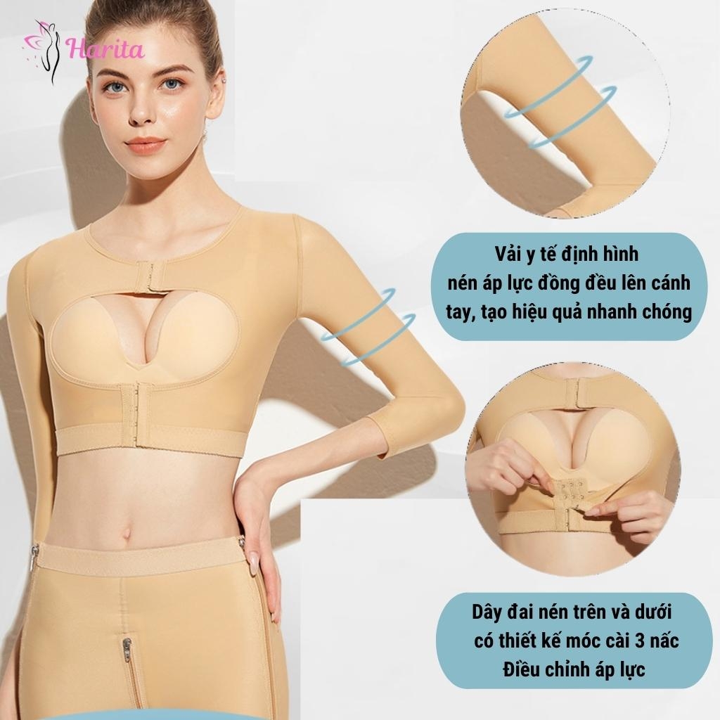 Áo gen nịt định hình tay lưng nách sau hút mỡ giai đoạn 1 xuất Nhật