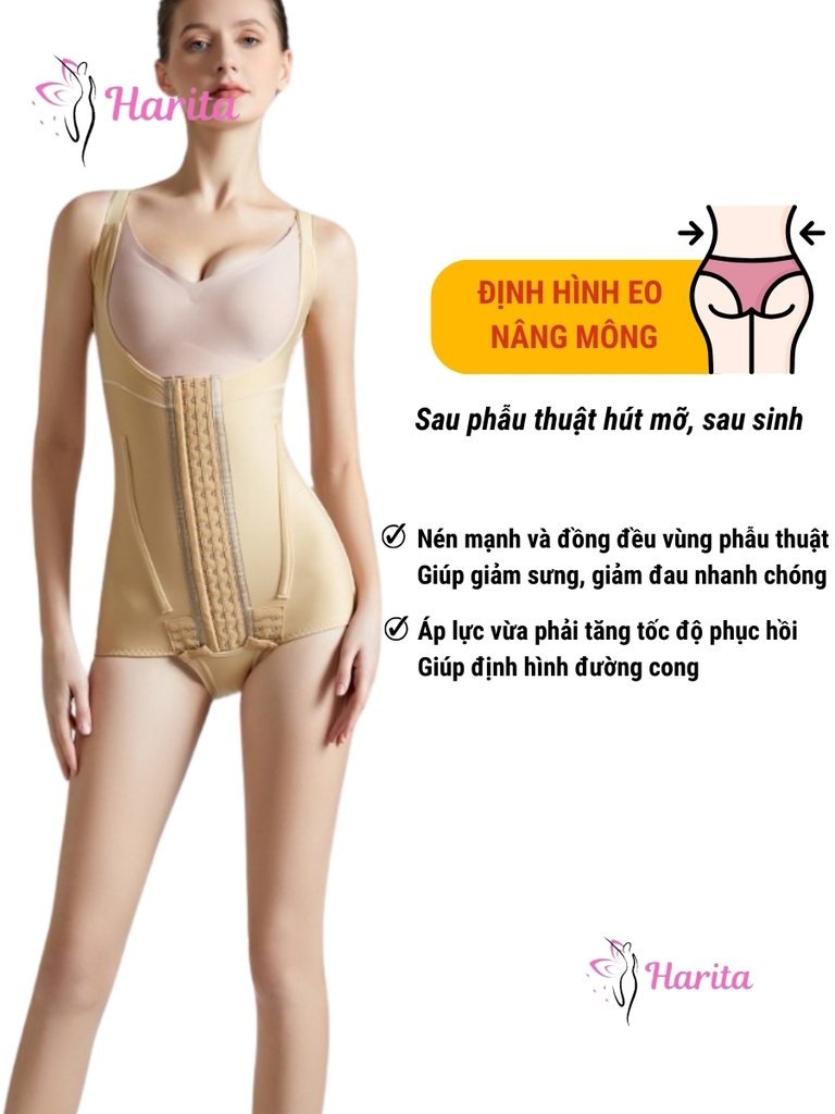 Áo gen nịt định hình eo lưng sau hút mỡ giai đoạn 1 cao cấp xuất Nhật