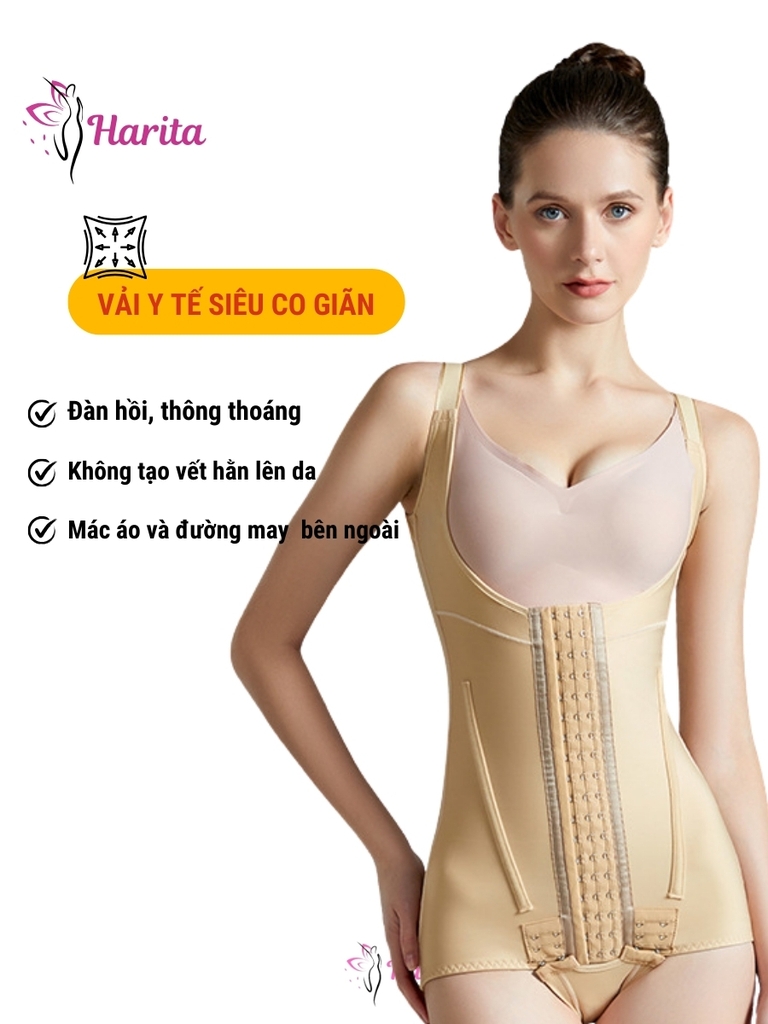 Áo gen nịt định hình eo lưng sau hút mỡ giai đoạn 1 cao cấp xuất Nhật
