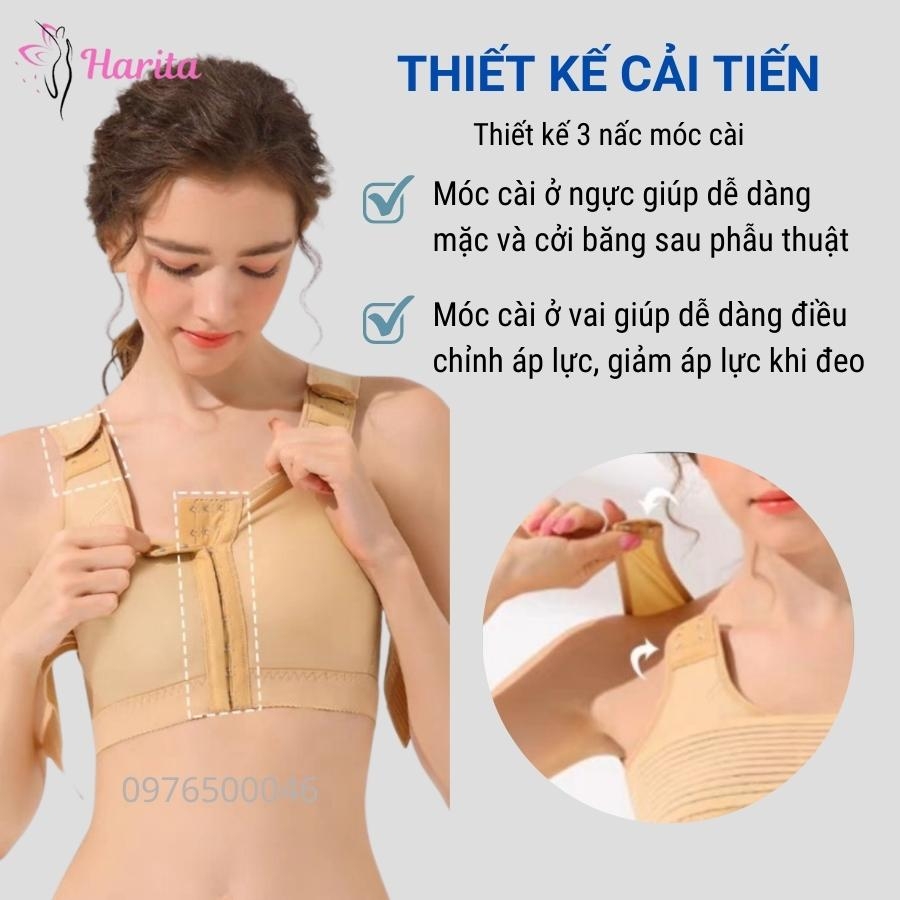 Áo định hình ngực sau nâng ngực, sau treo sa trễ ngực cao cấp xuất Nhật