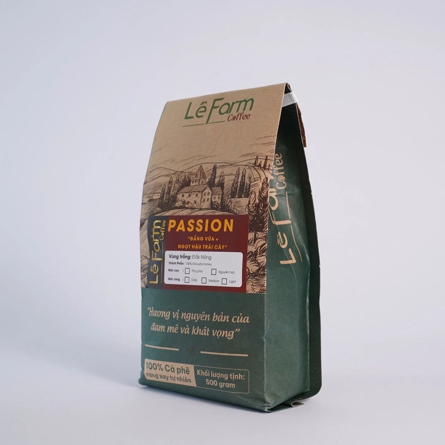 PASSION - Cà Phê Robusta Honey Rang Mộc Nguyên Chất 100%