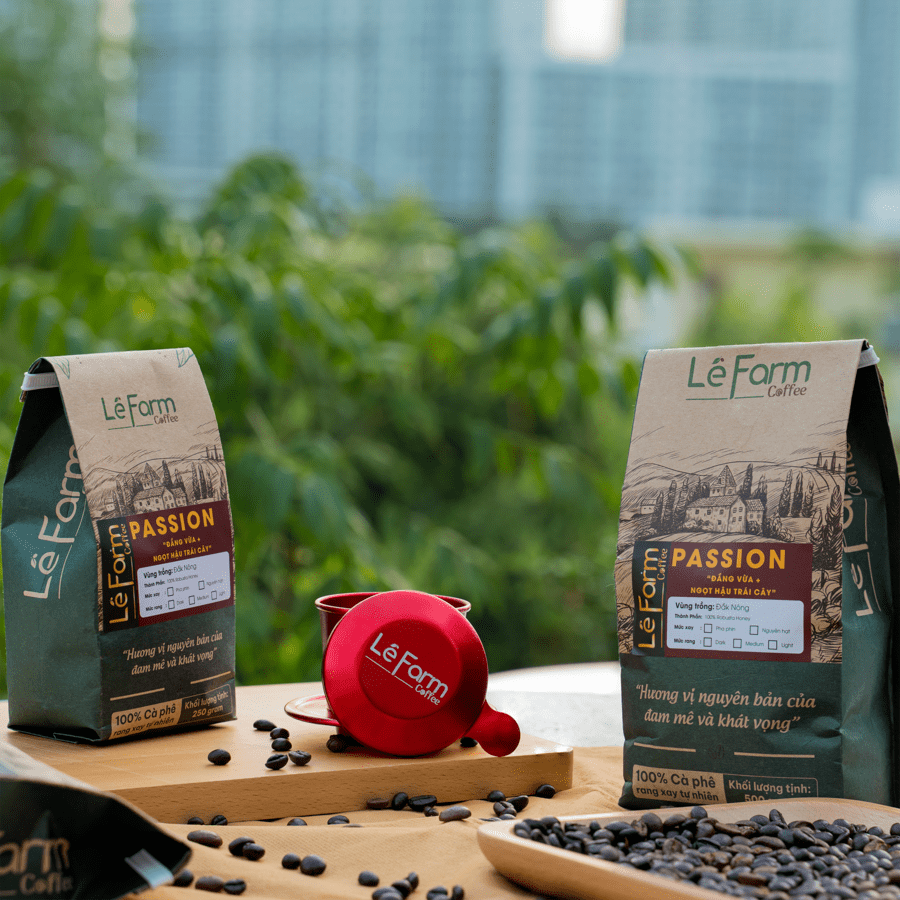 PASSION - Cà Phê Robusta Honey Rang Mộc Nguyên Chất 100%