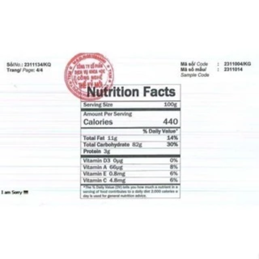 Sữa chua sấy thăng hoa vị sầu riêng