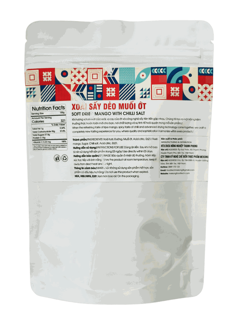 Xoài sấy dẻo muối ớt