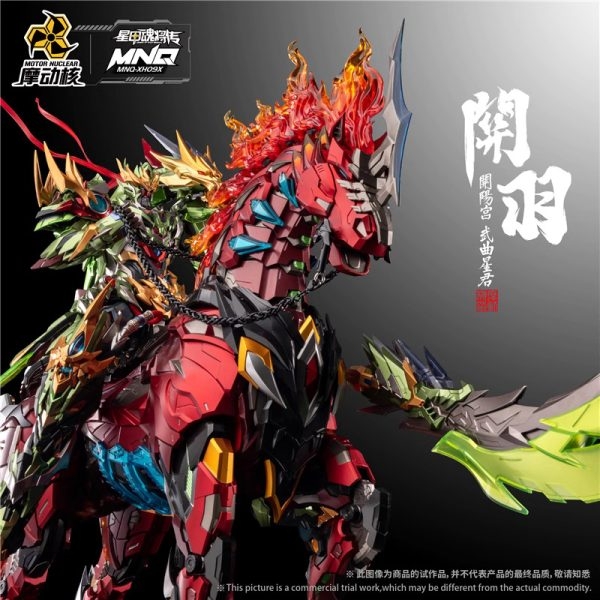 Mô Hình Hợp Kim Ráp Sẵn Metal Build MNQ-XH09X Guan Yu + Chi Yan Long Ju Quan Vũ + Xích Thố Chính Hãng Motor Nuclear