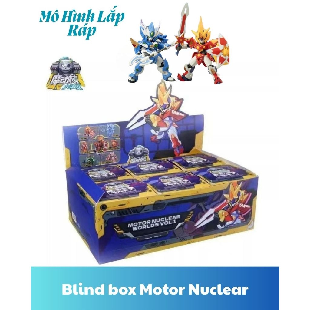 Mô Hình Lắp Ráp Motor Nuclear Blind Box Series AoBing Nezha Mini (Có thể mua lẻ k trùng)
