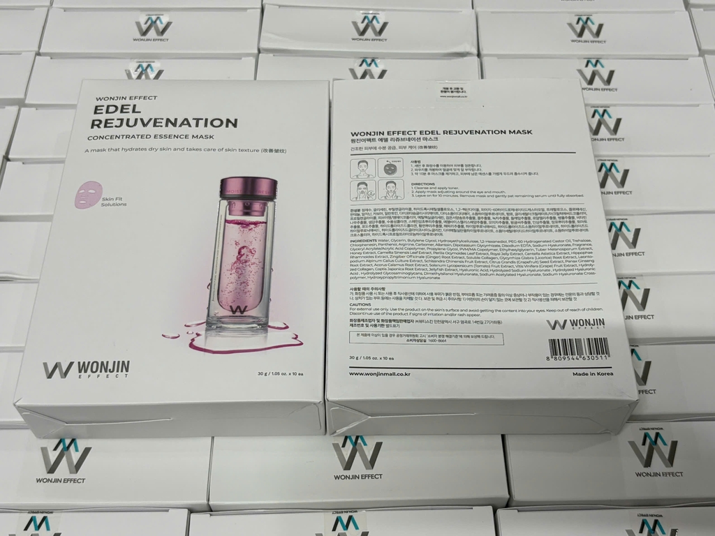 Mặt Nạ Wonjin Effect Edel Rejuvenation Tái Tạo Da Căng Bóng Collagen Vàng Hộp 10 Miếng - Fullbox