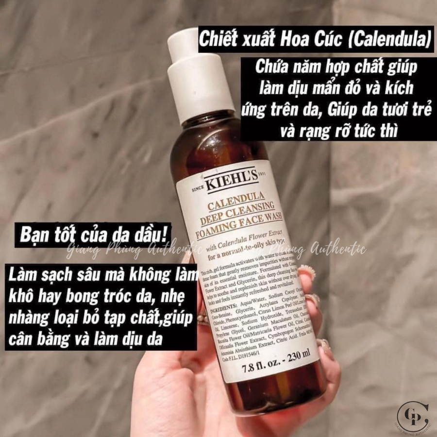 Sữa Rửa Mặt Kiehl's Hoa Cúc Calendula Deep Cleansing Foaming Face Wash