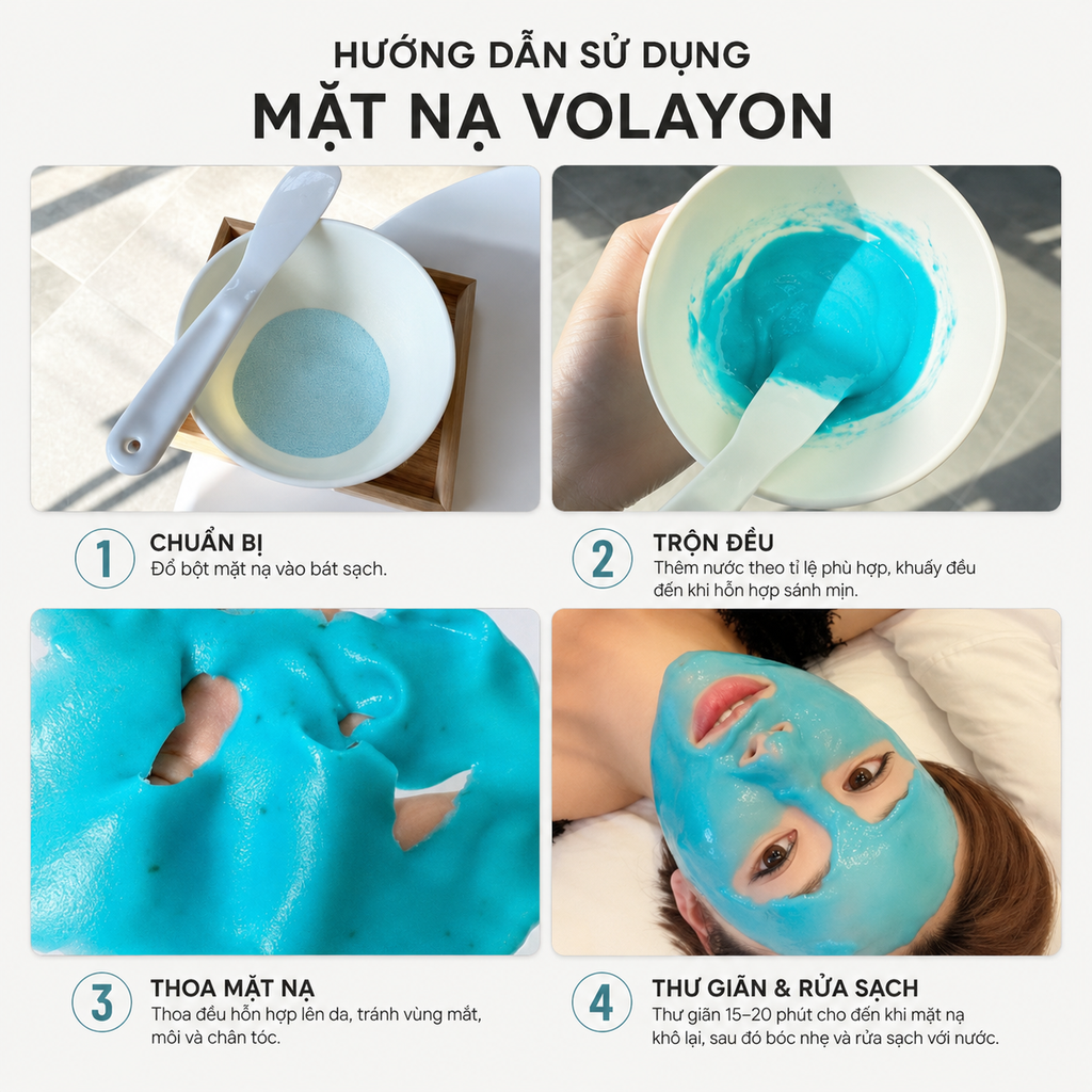 Mask Volayon Powder 500g Hàng Công Ty