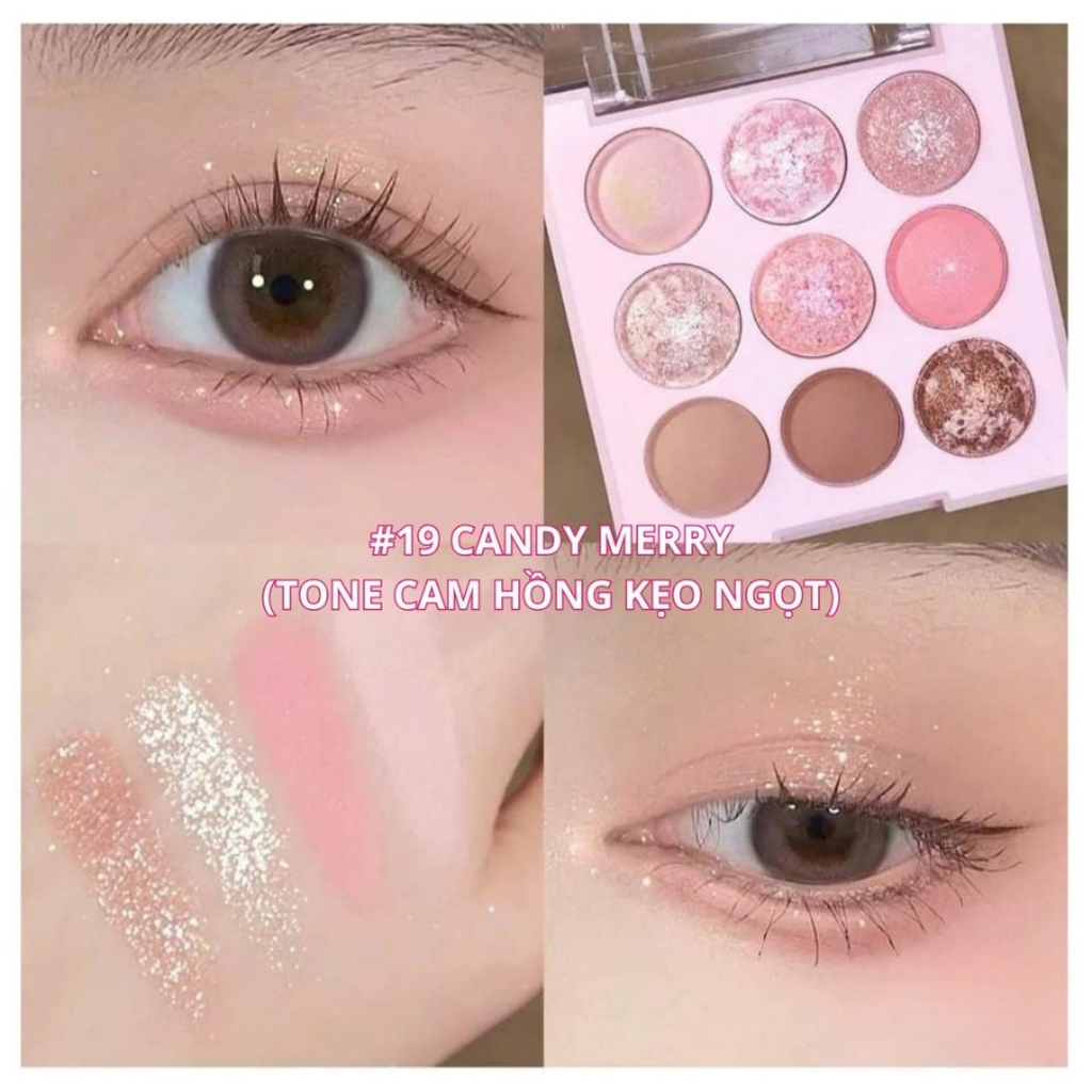 Bảng Phấn Mắt 9 Ô Dasique Ice Cream Shadow Palette 13g