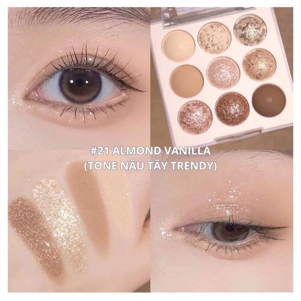 Bảng Phấn Mắt 9 Ô Dasique Ice Cream Shadow Palette 13g