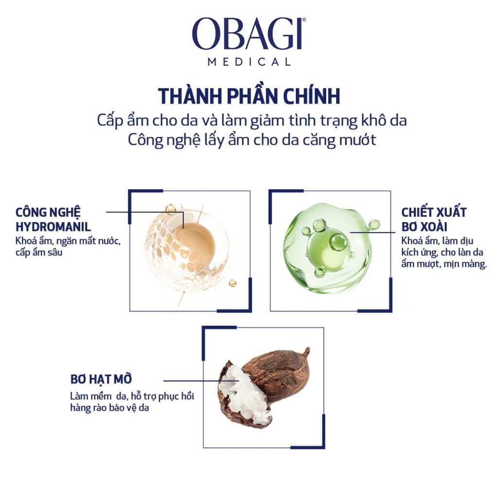 Kem dưỡng Obagi Medical Hydrate Facial Moisturizer 48g Fullbox Hàng Công Ty