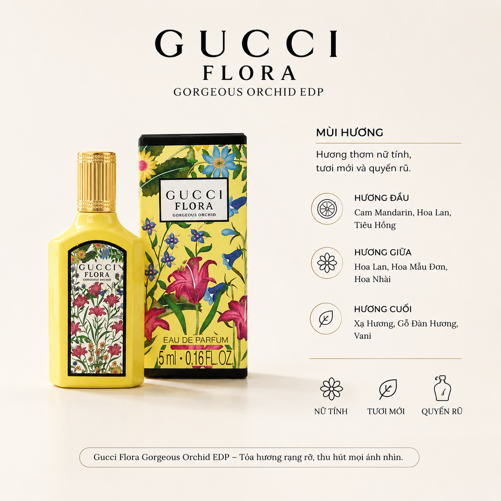 Nước Hoa Gucci Mini 5ml - Fullbox - Hàng Công ty