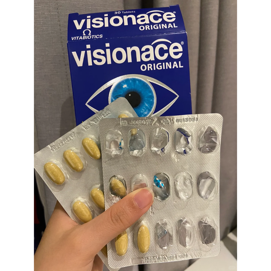 Viên Uống Bổ Mắt, Cải Thiện Thị Lực Vitabiotics Visionace Original 30 Viên