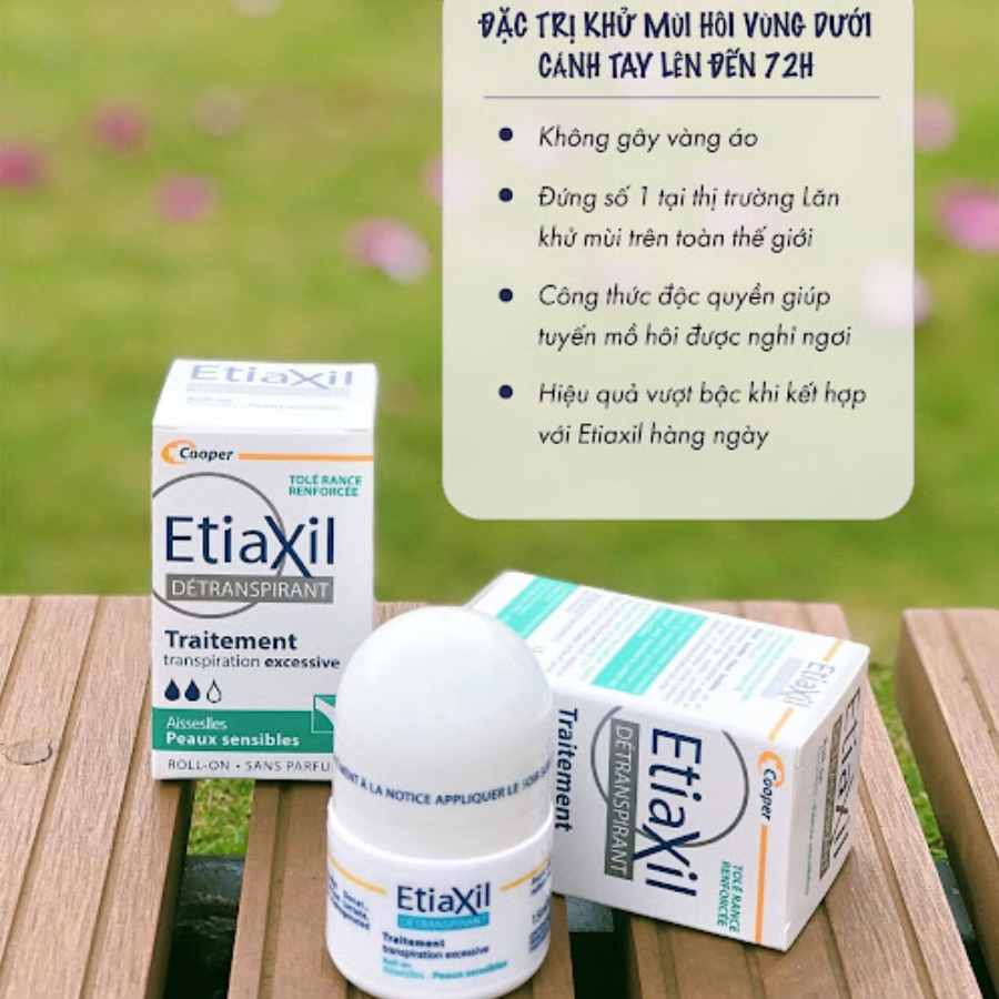 Lăn Khử Mùi EtiaXil Detranspirant - 15ml