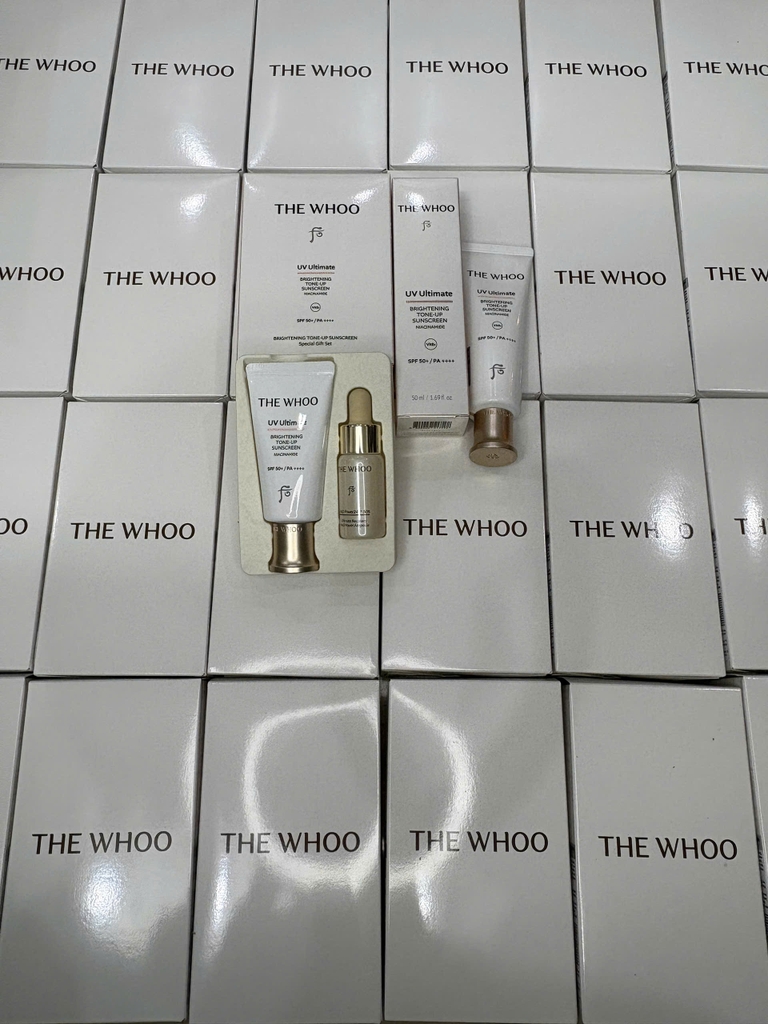 Set 3 món kem chống nắng The Whoo UV Ultimate Brightening Tone up - Hàng công ty