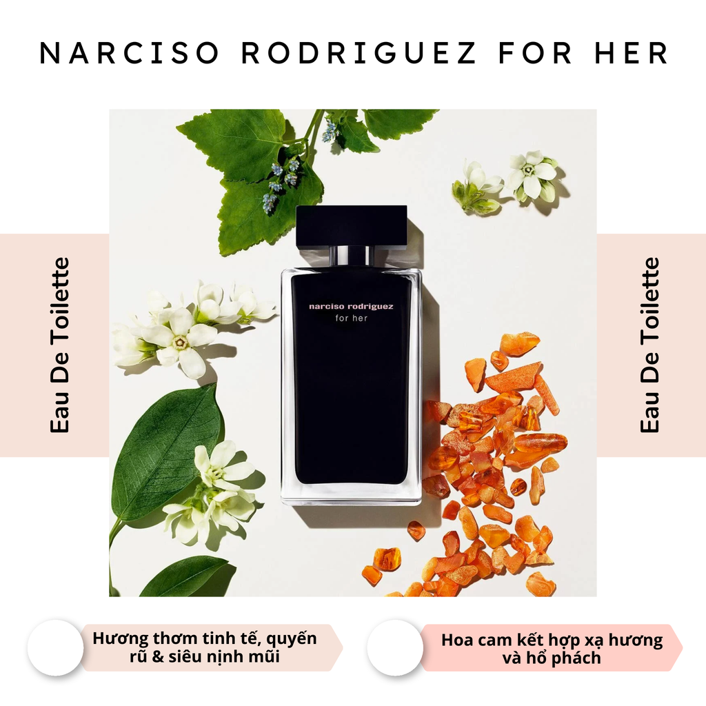 Nước Hoa Narciso Rodriguez For Her EDT 30ml - Fullbox - Hàng US