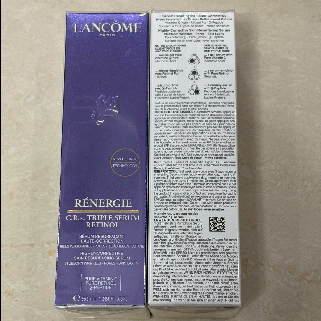Tinh Chất Lancome Rénergie C.R.x. Triple Serum Retinol 50ml Fullbox - Hàng US