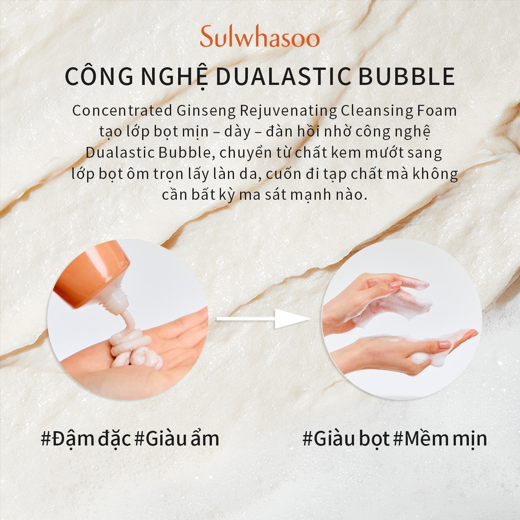 Sữa rửa mặt Sulwhasoo Concentrated Ginseng Rejuvenating 15g- Fullbox - Hàng Duty