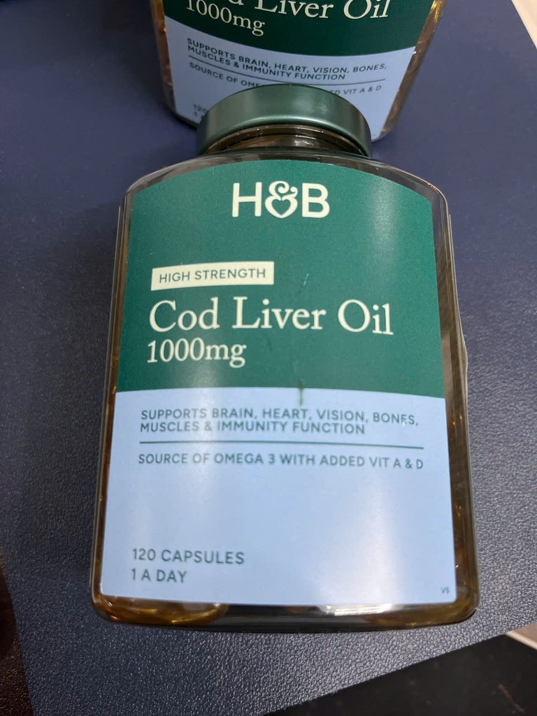 Viên Uống Dầu Gan Cá Tuyết Bổ Sung Omega - HB Cod Liver Oil