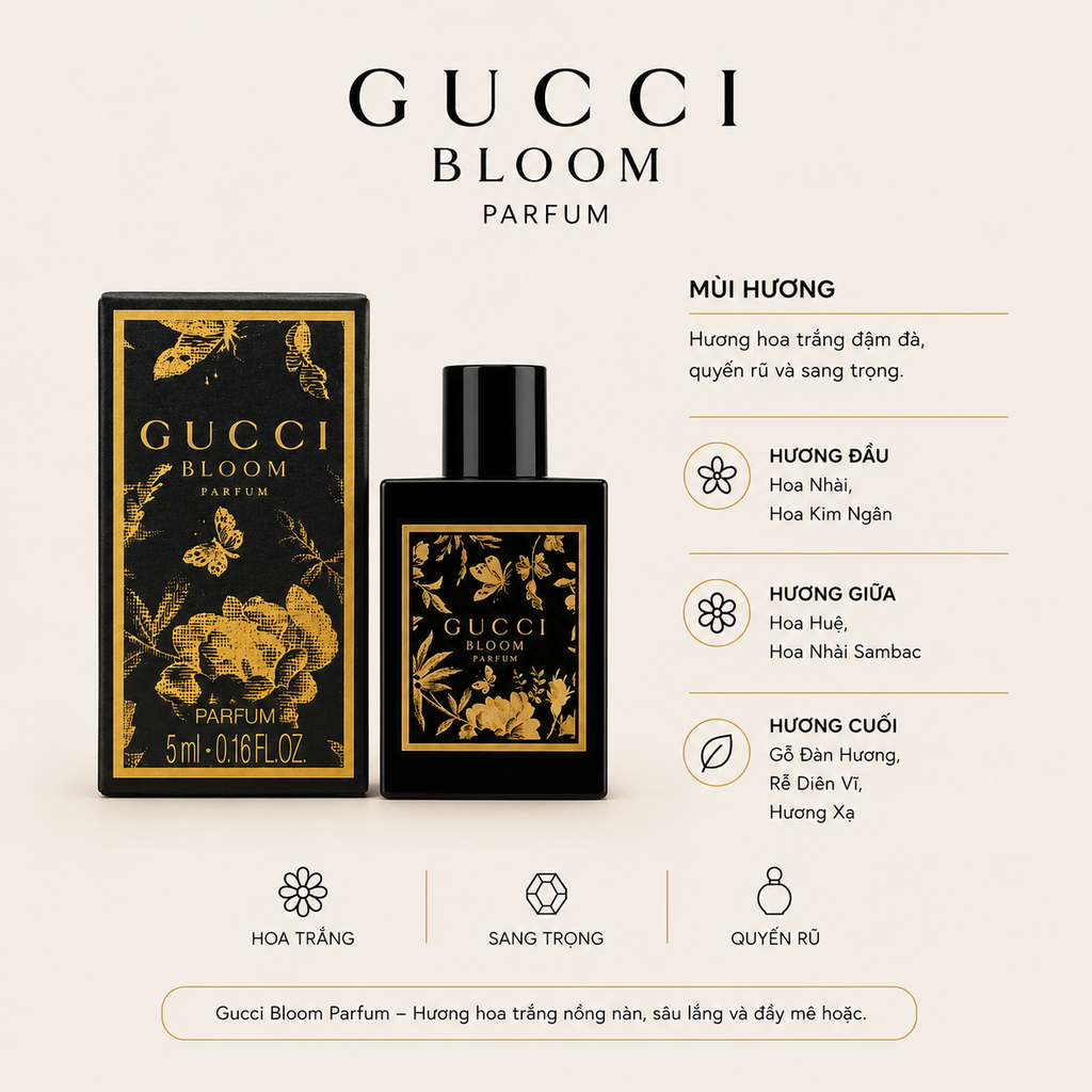 Nước Hoa Gucci Mini 5ml - Fullbox - Hàng Công ty