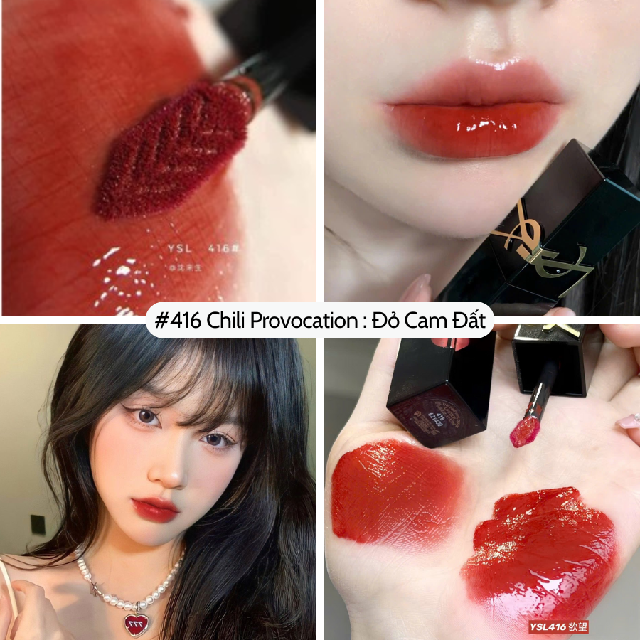 Son Kem YSL Vinyl Cream High Shine Lip Stain Fullsize 5.5ml - Fullbox