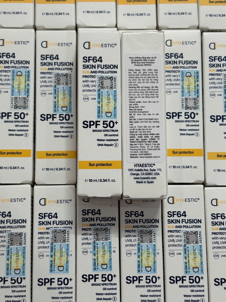 Kem Chống Nắng Hyaestic Skin Fusion SPF64 - Fullbox - Hàng Công Ty