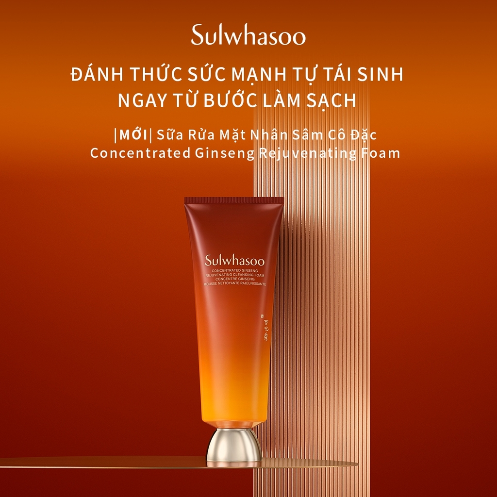Sữa rửa mặt Sulwhasoo Concentrated Ginseng Rejuvenating 15g- Fullbox - Hàng Duty