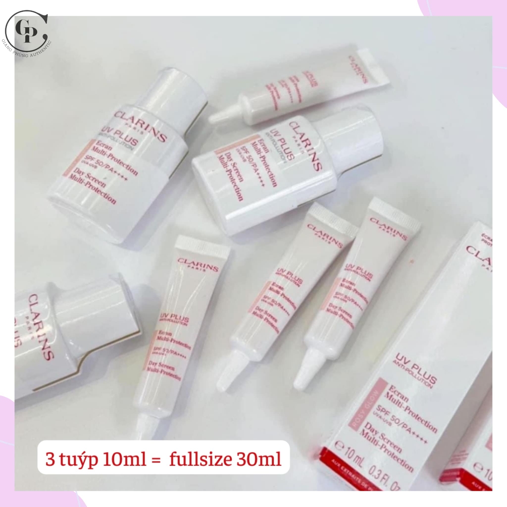 Kem chống nắng Clarins UV Plus Multi-Protection Hydratant SPF 50 PA+++ - Translucent (ko màu) - 10ML Fullbox