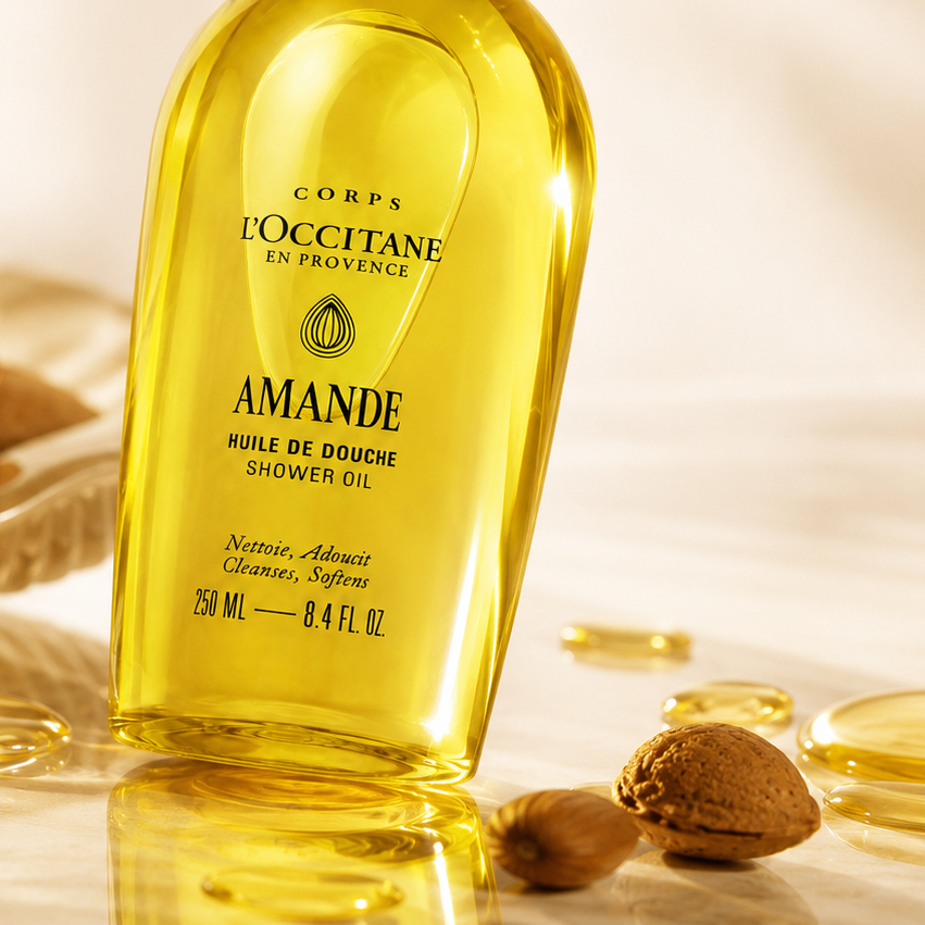 Dầu Tắm Dưỡng Thể Hạnh Nhân L'Occitane Almond Shower Oil 250ml - Nobox - Hàng Duty