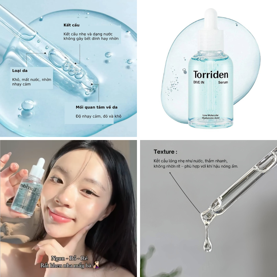 Dưỡng Da Cấp Ẩm Torriden Dive-In Low Molecular