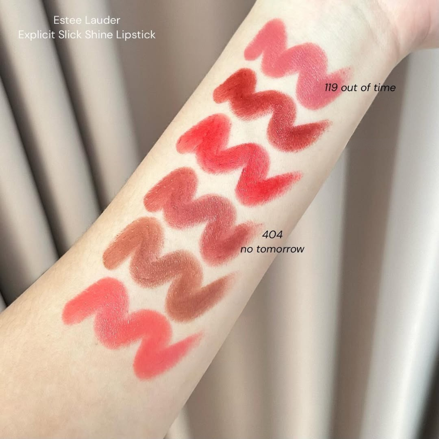 Son Thỏi Estee Pure Color Explicit Slick Shine Lipstick 7g - Nobox Tách Set US